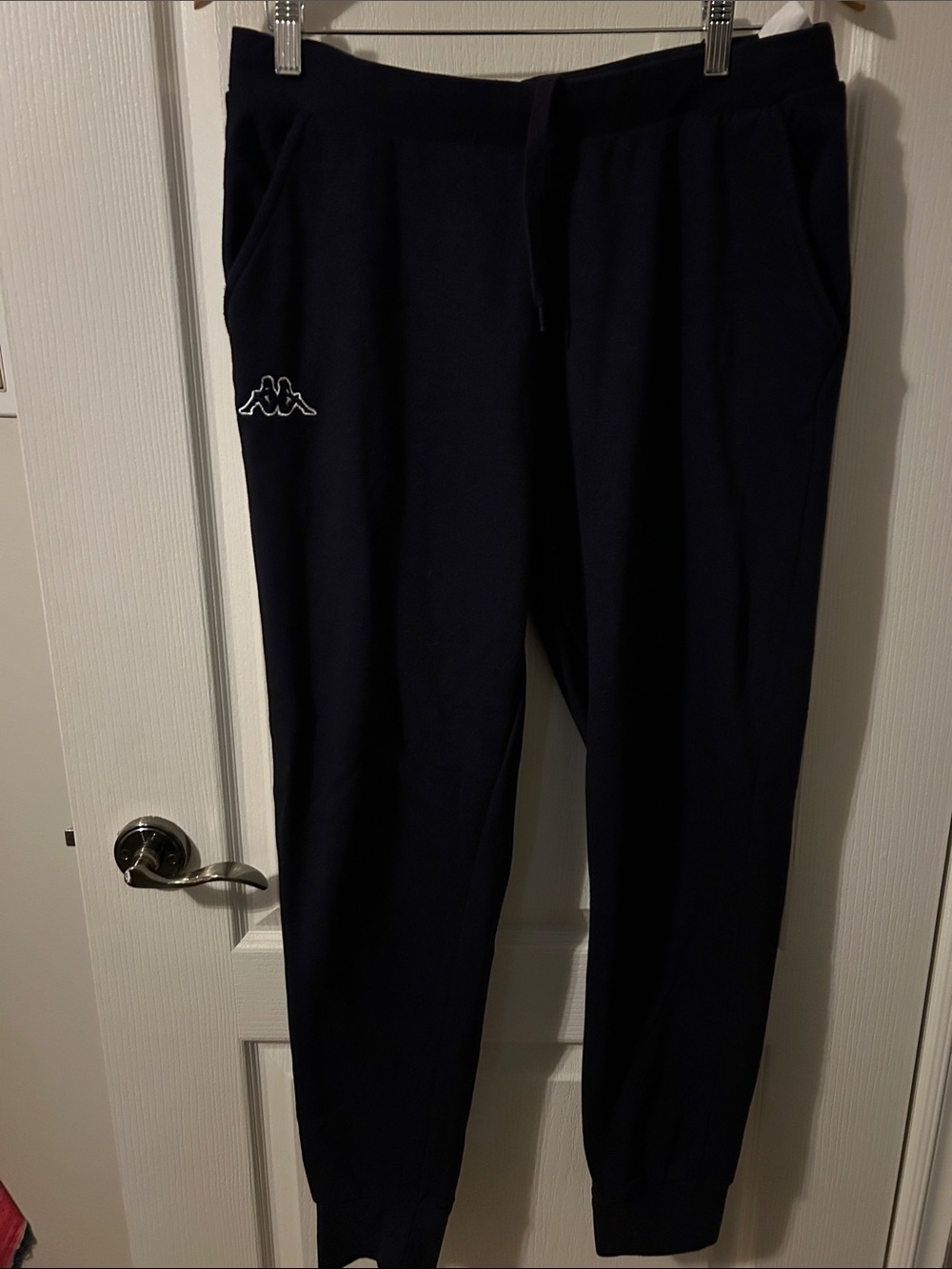 Kappa Men's Black Joggers with Subtle Logo